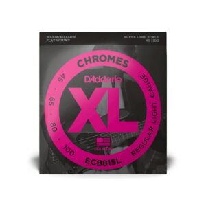 image of DAddario ECB81SL Chromes Bass Guitar String 001 pack