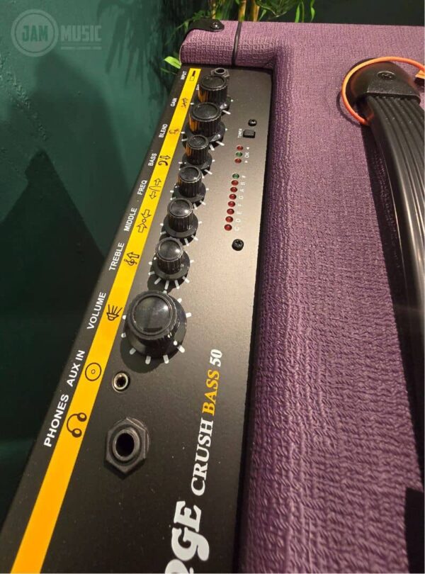 orange crush bass 50 ltd purple 50 watt bass guitar amp