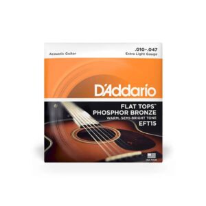 d addario eft15 flat tops phosphor bronze acoustic guitar strings 002