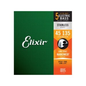 elixir bass nanoweb 5 string long scale lt ( 45 130 )